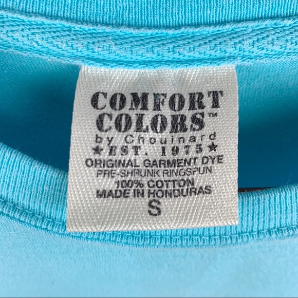 Comfort Colors Polka Dot K Pocket Blue Tee - Picture 3 of 8